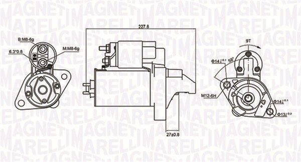 MAGNETI MARELLI Стартер 063721074010